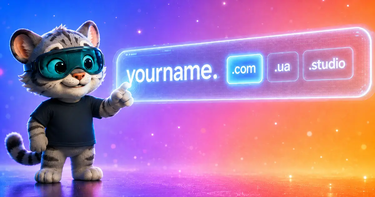 Elegir un nombre de dominio para tu web — ilustración